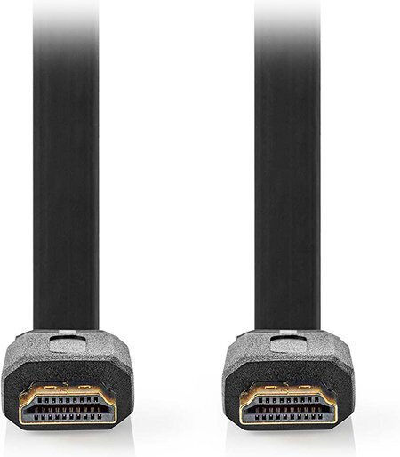 Nedis 233-2594 HDMI 1.4 High Speed 1080p 120Hz Flat Cable HDMI Male - HDMI Male 10m Black
