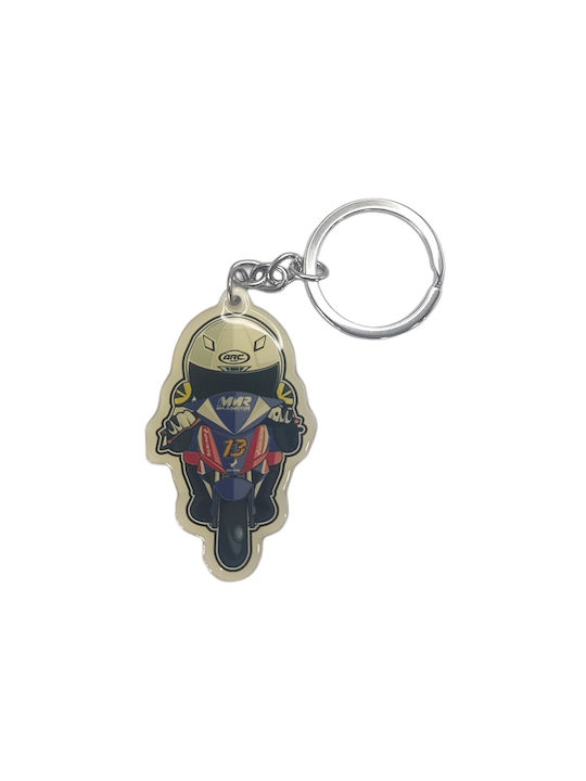 Uma Racing Keychain Blue