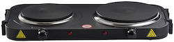 Espiel Day Enamel Countertop Double Burner Black