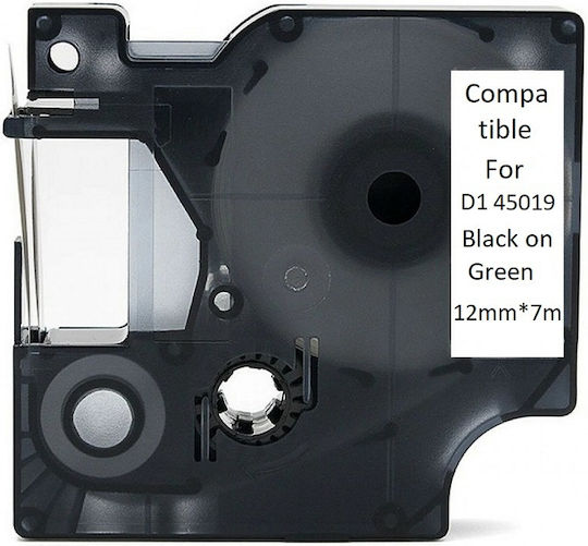 Dymo 45019 Тиксо за етикетни машини 7м x 12мм в Черен цвят 1бр
