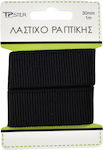 Tpster Elastic de Cusut Negru 3x100cm.