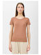 4F Damen Sport T-Shirt Braun