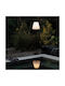 Ideal Lux Metal Table Lamp for Socket E27 with Black Shade and Base