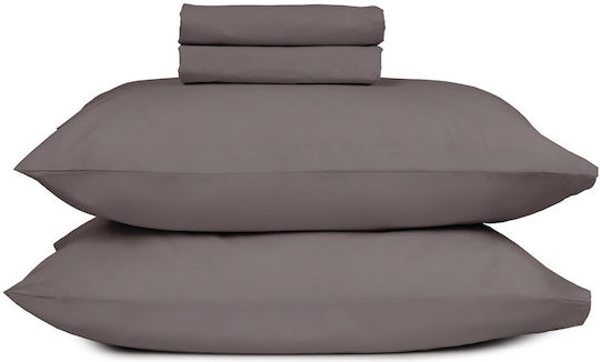 Sunshine Feelings Σετ Μαξιλαροθήκες με Φάσα Dark Grey 107 50x70εκ.