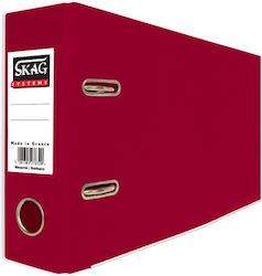 Skag Systems Arc Ring Binder 4/22 for A4 Paper Burgundy