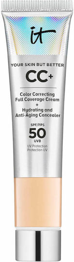 it Cosmetics Вашият CC Хидратиращ Дневен Крем За Лице С SPF50, Колаген И Пептиди 12мл