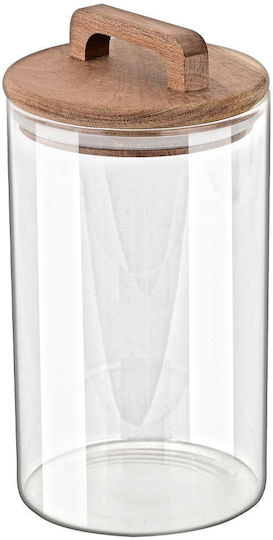 Estia ALLURE Vase Allgemeine Verwendung mit Deckel Glas Transparent 1000ml Estia ALLURE Vase Allgemeine Verwendung mit Deckel Glas Transparent 1000ml