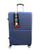 Ormi Al-new Medium Travel Suitcase Hard Blue with 4 Wheels Height 65cm ESH-1000