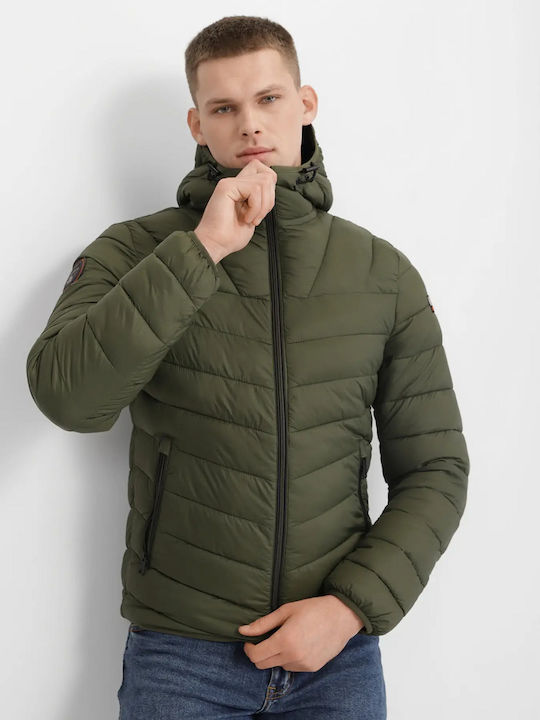 Napapijri Men's Winter Jacket Oil Green