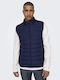 Αμάνικο Μπουφάν Puffer Navy Μπλε