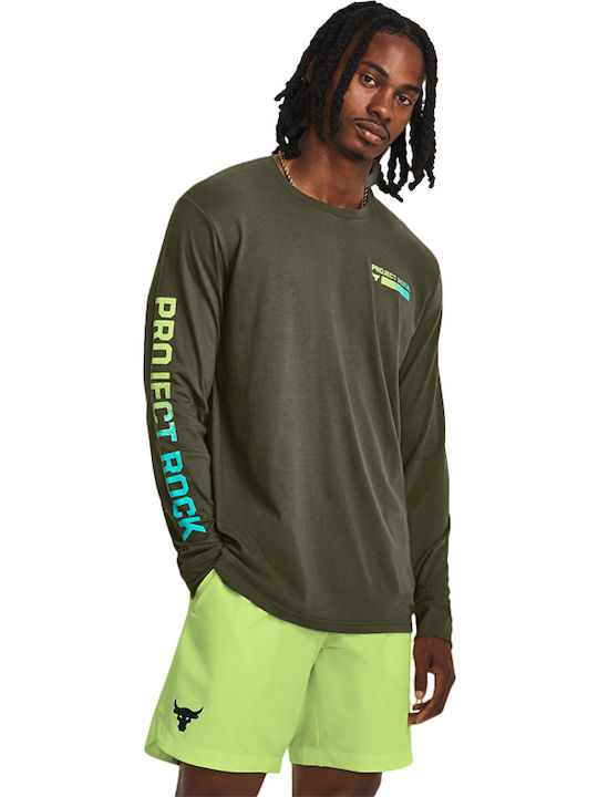 Under Armour Project Rock Tricou Verde