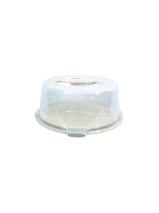 Tortieră Plastic cu Capac și Picior Transparent