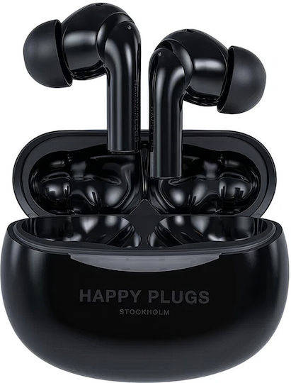 Happy Plugs Joy Pro In-ear Bluetooth Handsfree Earphones with Charging Case Black