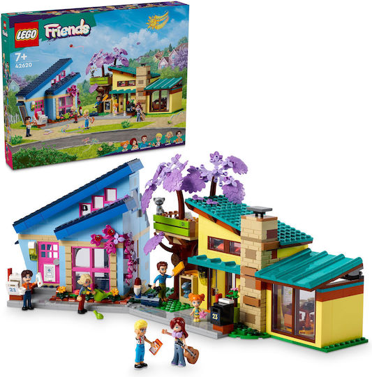 LEGO Friends Olly und Paisleys Familienhäuser für 7+ Jahre 1126 Stück