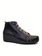Leather Women's Ankle Boots Black