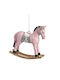 Ornament suspendat Căluț Ceramic Roz 7.3buc Set 12buc