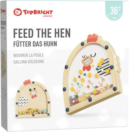 Top Bright Babyspielzeug Füttere Das Huhn aus Holz für 36++ Monate