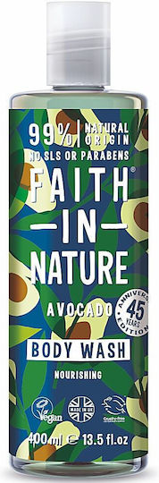 Faith in Nature Avocado Αφρόλουτρο σε Gel & Άρωμα Εσπεριδοειδή 400ml