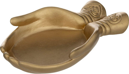 A-s Jil Platou Decorativ Din Polirosină Auriu 22x14x4cm 195051