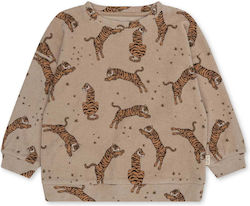 Konges Slojd Детски Суичър От Органичен Памук Itty Tiger Sand 9M-10Y-Konges Slojd Konges Slojd Детски Суичър От Органичен Памук Itty Tiger Sand 9M-10Y-Konges Slojd