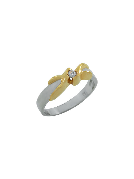 Single Stone from White Gold 18K