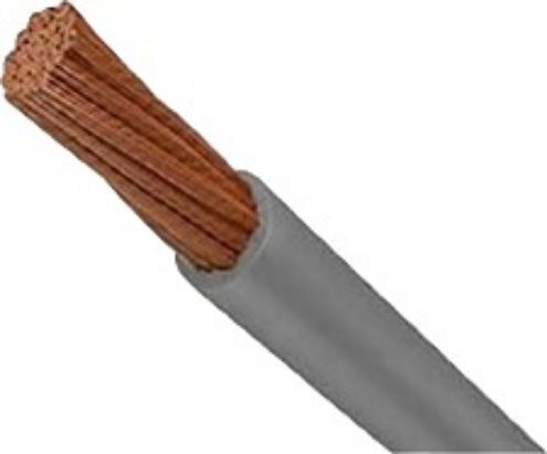 Netzkabel Typ NYAF mit Kabeleigenschaften 1x4mm² in Grau Farbe 1m