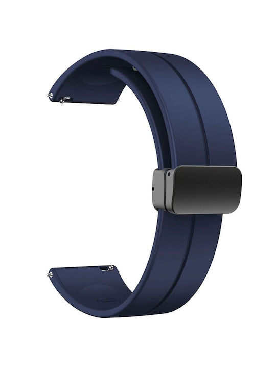Diloy Straps Καουτσούκ Λουράκι Μπλε 22mm