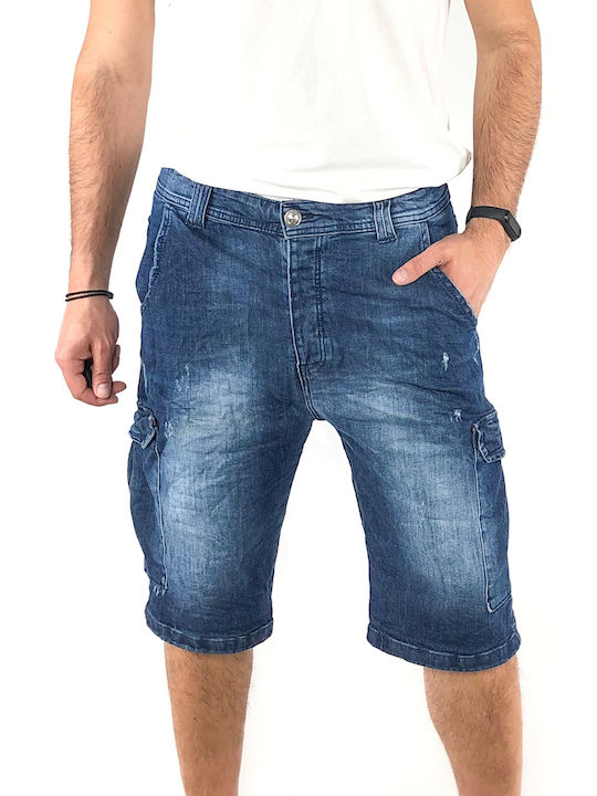 Back2jeans Herrenshorts Jeans Blue