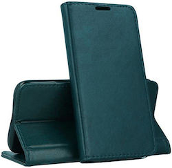 Book Leather Magnetic Green (Poco C40)