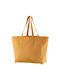 Winkler Βαμβακερή Τσάντα για Ψώνια σε Κίτρινο χρώμα