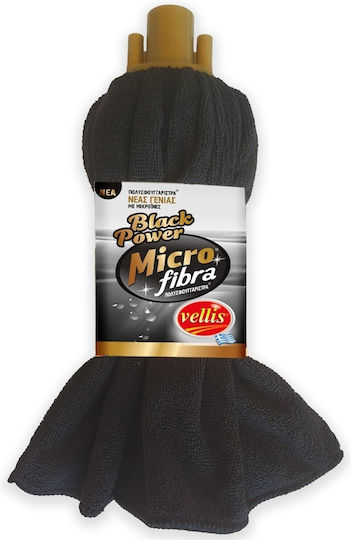 Vellis Mop with Microfibers Black Power