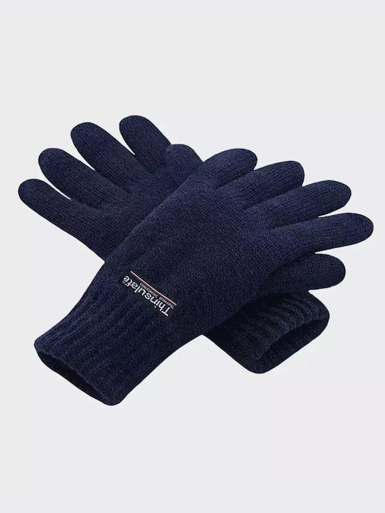 Joluvi Navy Μπλε Πλεκτά Γάντια