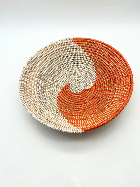 Fruit Bowl Wicker Multicolored 36x36x8cm