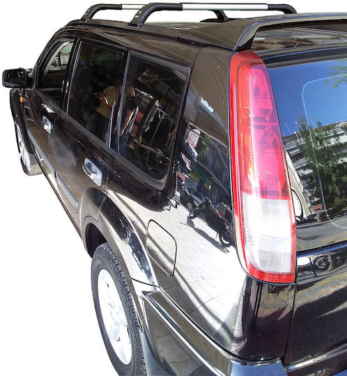 Hermes Μπάρες Οροφής Αλουμινίου για Nissan X-Trail (Σετ με πόδια) Ασημί