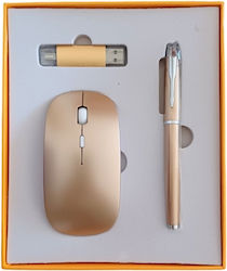 Σετ Office Gift Wireless Gold Σετ Office Gift Wireless Gold