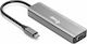 Equip USB-C Docking Station mit HDMI/DisplayPort 4K PD Ethernet Gray (133485)