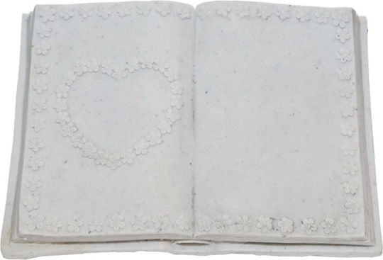 Marhome Декоративен паметник Книга Непечатана 13x11.5x22εκ.