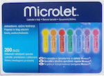 Bayer Microlet Colored Lancets 200pcs