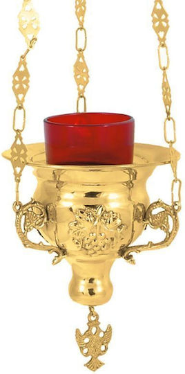 IconsGR Biserica Candelabru Metalic Gold plated Bronze 9899G