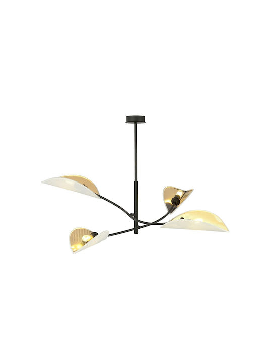 Emibig Lotus Ceiling Light with Socket E14 WHITE/GOLD