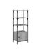 Bookcase 3 Grey 41x30x109.5cm