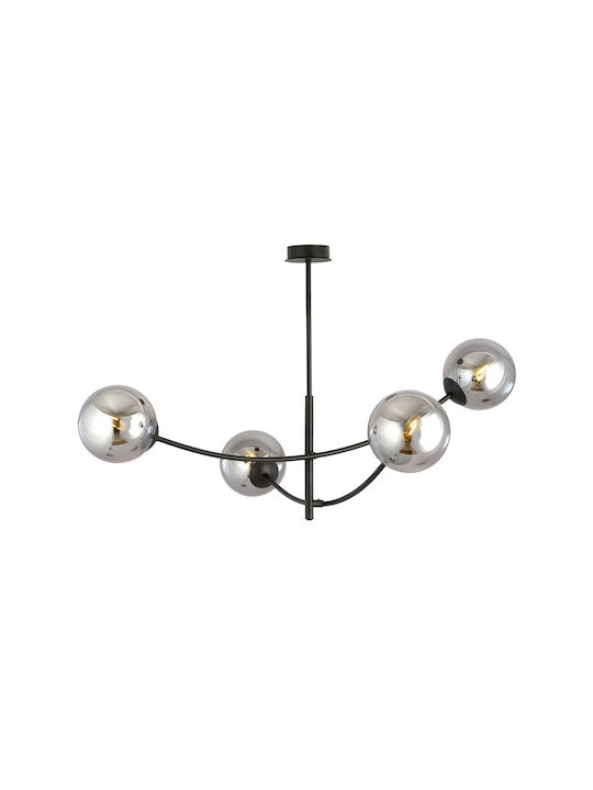 Emibig Hunter Ceiling Light with Socket E14 Black