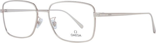 Omega Bărbați Metalic Rame Ochelari Argintiu OM5035/D 028