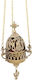 IconsGR Church Hanging Oil Lamp Metallic Bronze 195B