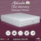 Ypnos Aphrodite Fast Memory Double Ergonomic Mattress Memory Foam Double-Sided 150x190cm with Independent Springs