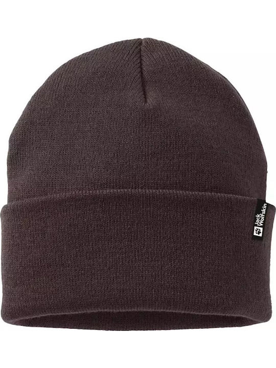 Beanie Unisex Σκούφος με Rib Πλέξη σε Ροζ χρώμα