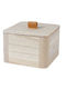 Kaemingk Wooden Decorative Box 15x15x10cm