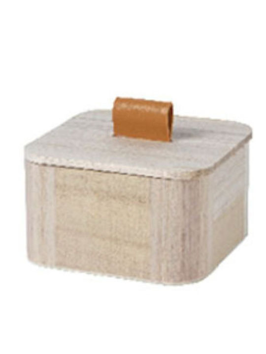 Kaemingk Wooden Decorative Box 10x10x6cm