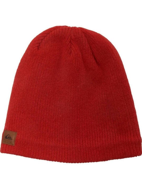 Quiksilver Beanie Fleece Beanie Knitted in Red color