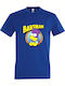 Bartman, Bart Simpson Ft Superman T-shirt Superman Blue Cotton